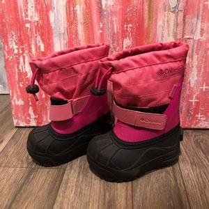 Columbia powderbug girls pink snow winter boots toddler 6